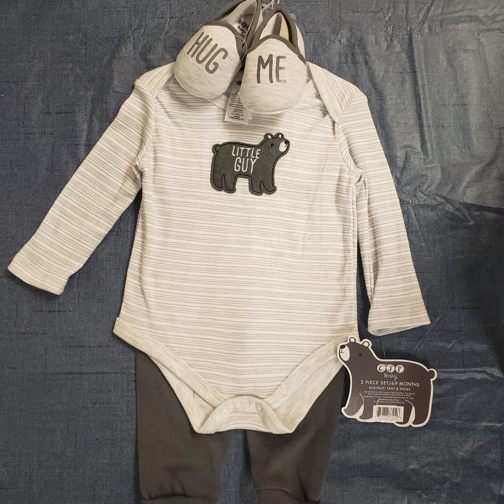 Boy’s 3 Piece “Little Guy” Bear Set